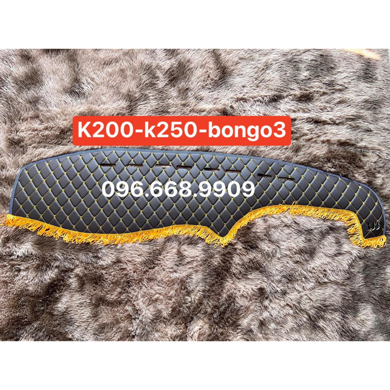 Thảm taplo xe kia k200 - k250 - huyndai porter 2 - bonggo3 - dcar86 xưởng sản xuất thảm taplo xe tải xe con