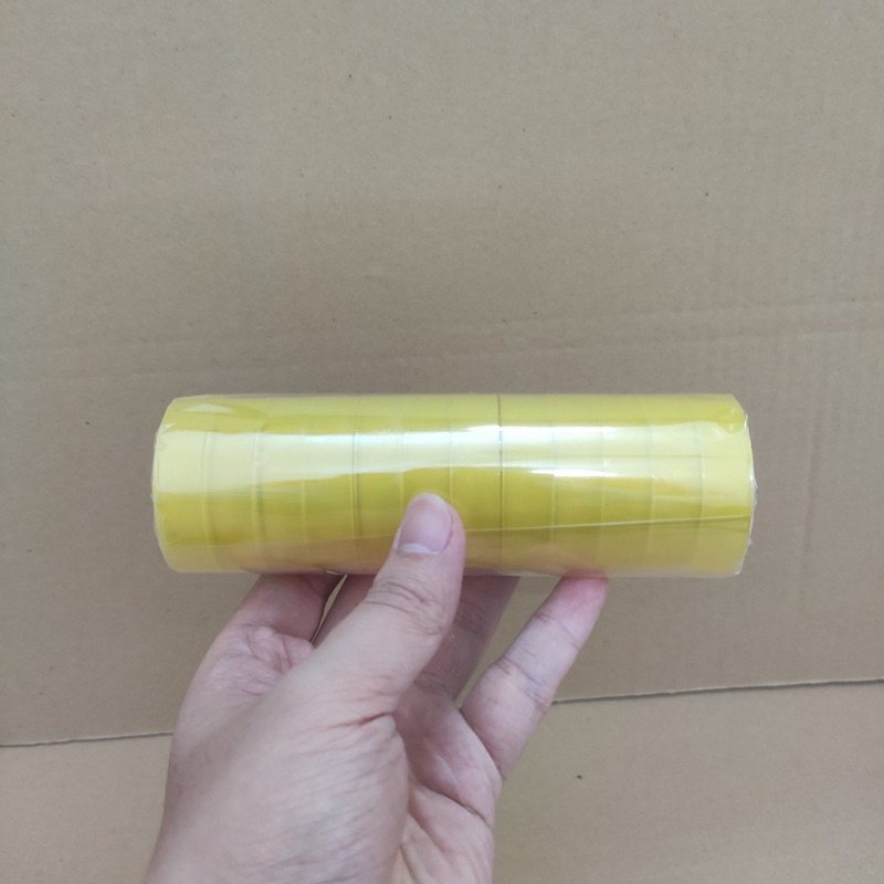 1 cuộn băng keo Băng dính văn phòng siêu dai loại nhỏ khổ 1,8cm dài 30m