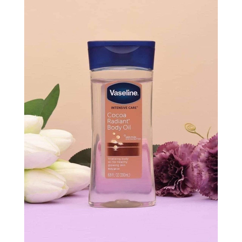 DẦU DƯỠNG THỂ VASELINE COCOA RADIANT BODY OIL MỸ 200ML