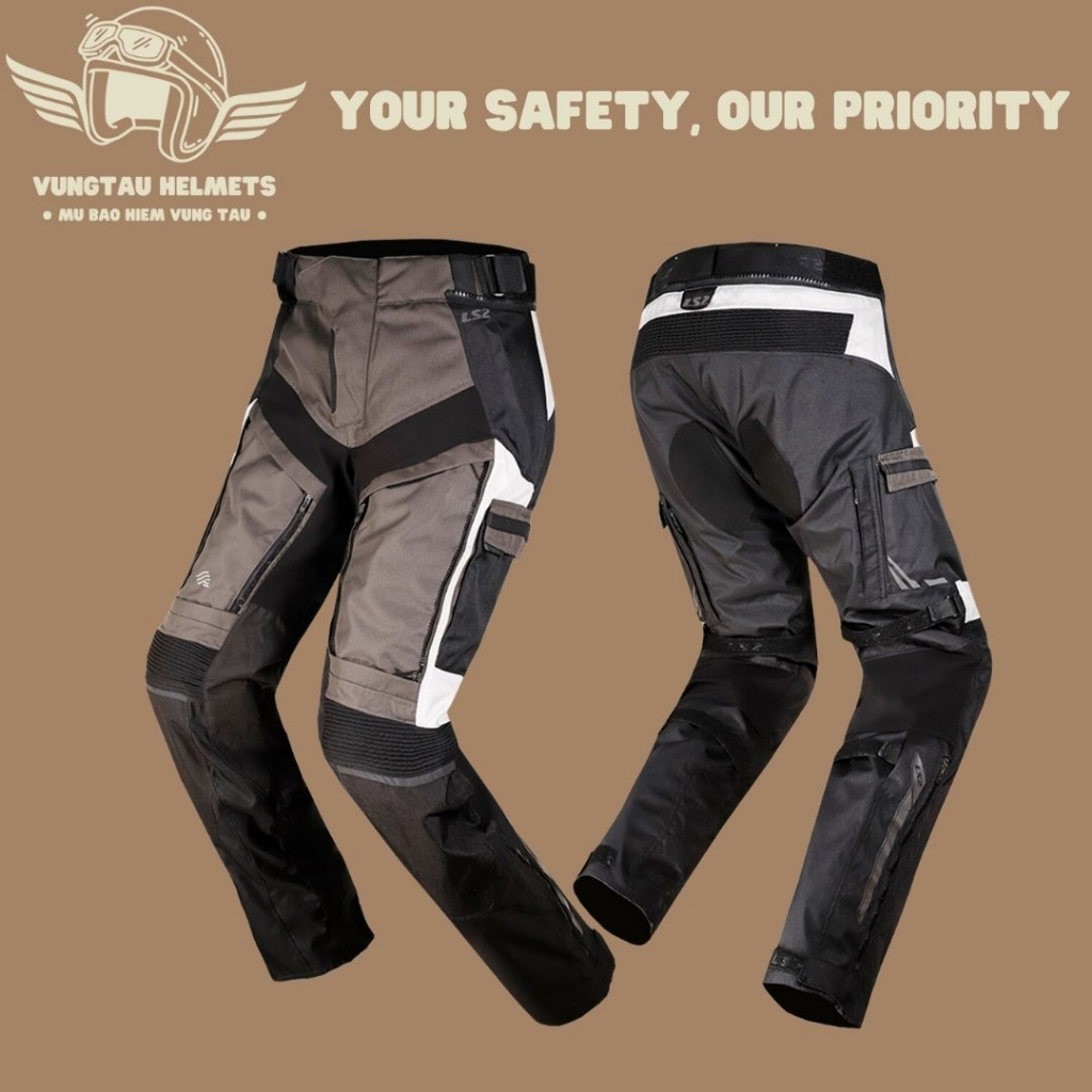 Quần giáp bảo hộ moto xe máy LS2 Norway Man - Siêu phẩm Touring - VungTau Helmets - Nón bảo hiểm chính hãng Vũng Tàu