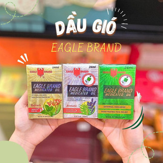 Dầu gió xanh 2 nắp mỹ con ó eagle band 24ml / hàng xuất mỹ