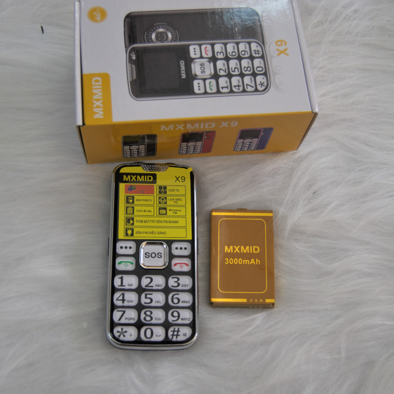 { BH 6 THÁNG } điện thoại cho người già,cao tuổi X9. đọc số. loa to sóng khỏe. BẢO HÀNH 1 ĐỔI 1 TRONG 2 THÁNG