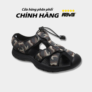 Giày Sandal Bít Mũi Nam Đế Đúc Chắc Chắn Hiệu Rova - RV626B Nâu