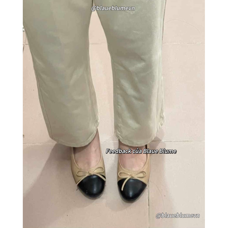 𝐁𝐥𝐚𝐮𝐞𝐁𝐥𝐮𝐦𝐞🦋  Giày bệt nơ dupe C.N đơn giản