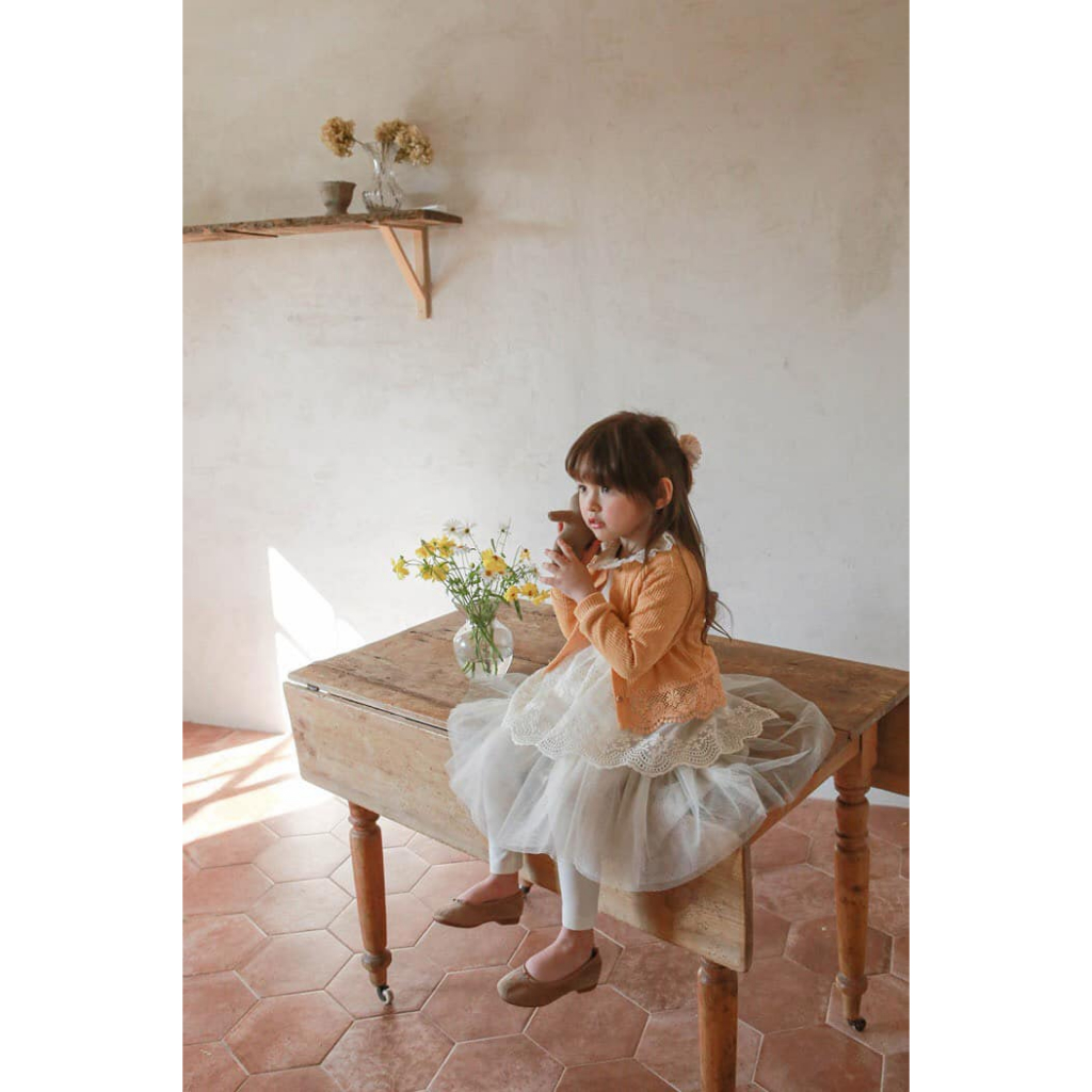 ÁO KHOÁC LEN MỎNG VIỀN REN SIÊU XINH CHO BÉ- HÀNG QCCC