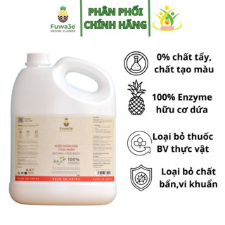 Nước ngâm rửa thực phẩm Fuwa3e làm sạch thực phẩm khử mùi thuốc sâu chất bẩn 3.8L