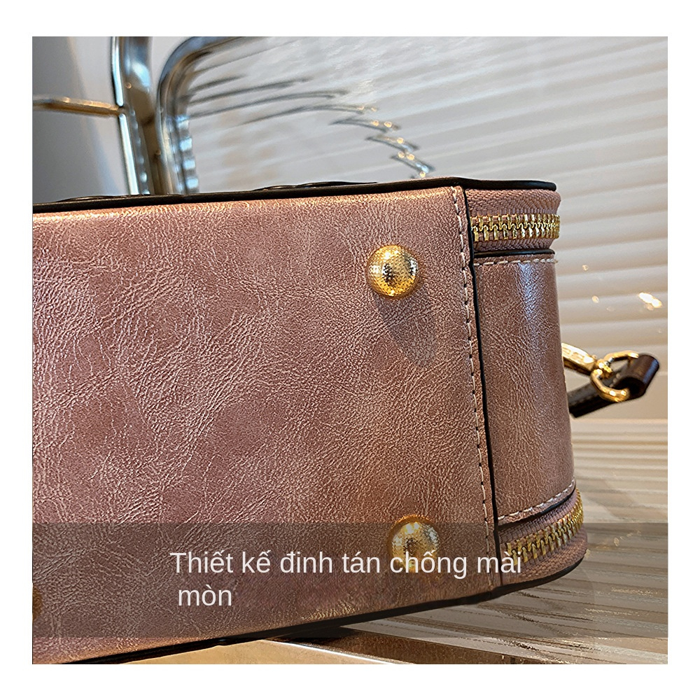 Túi đeo chéo nữ thời trang mới 2023 thích hợp Túi xách tay gấu túi vuông