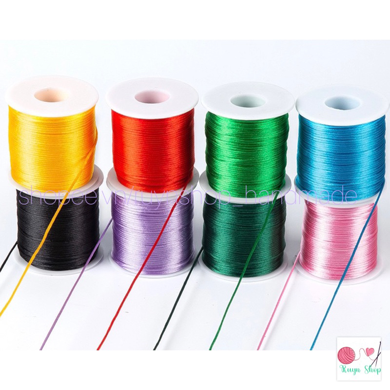 10m dây tim thắt vòng/ kết dây/ quấn dreamcatcher/đan vòng thắt nút Trung Hoa size 1mm