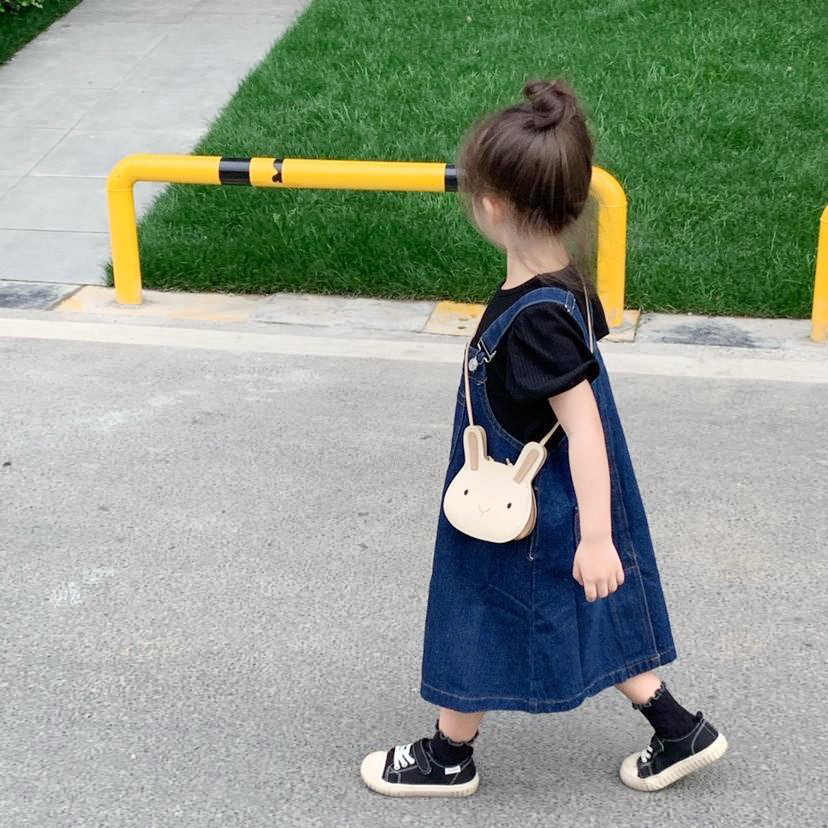 Váy yếm bé gái dáng dài  chất  jeans cực xinh năng động size từ 8 - 29kg phù hợp cho bé đi học đi chơi