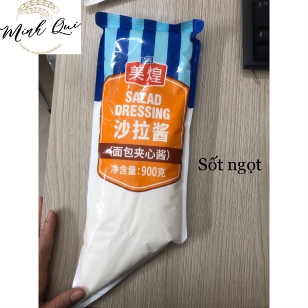 Sốt bánh mì sanwich vị mặn và vị ngọt bánh bông lan gói 900g