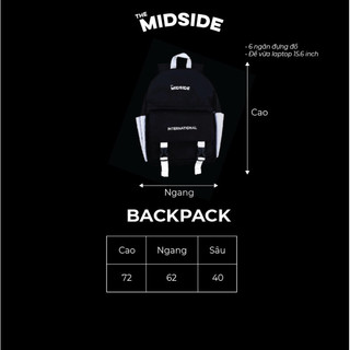 Balo đi học MIDSIDE BACKPACK ( 3 Màu )