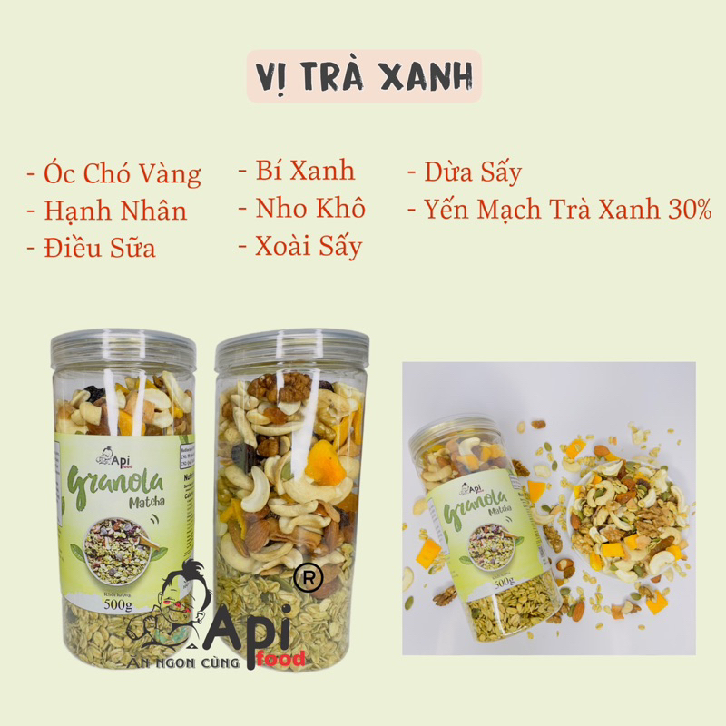 Ngũ Cốc Granola Dinh Dưỡng Ăn Liền - Api Food