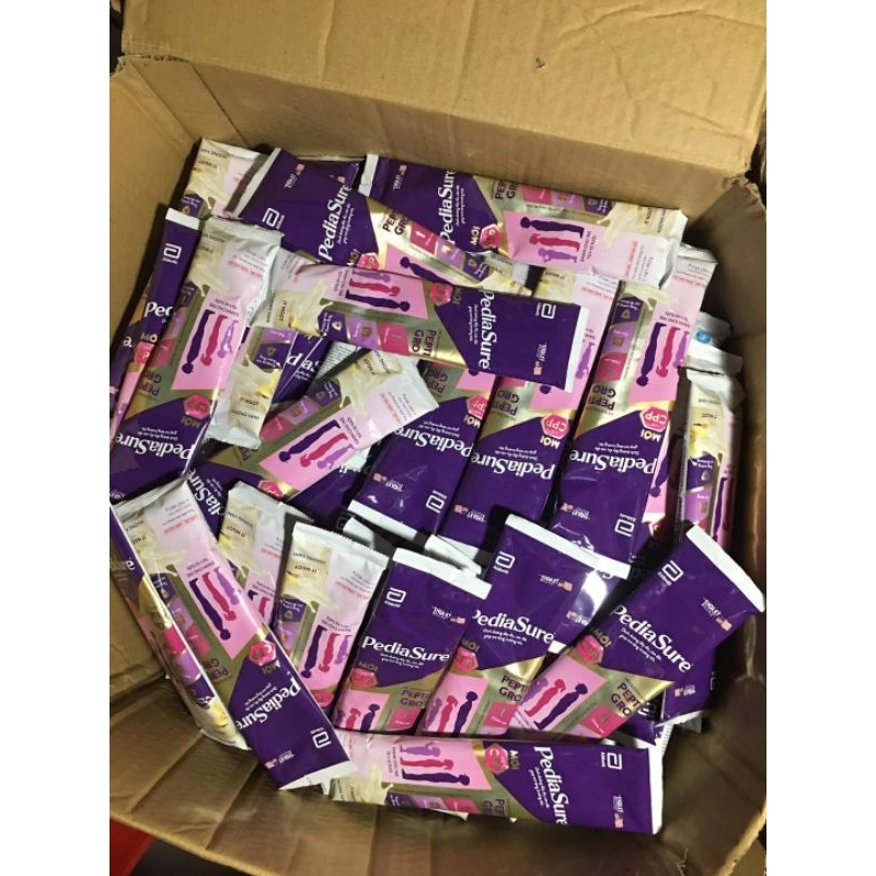 Sữa pediasure ít ngọt date mới dạng gói 48,6g vị vani🍒🍒freeship🍒🍒hkm sữa pediasure