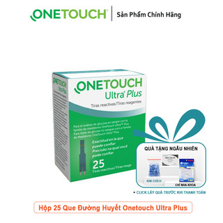 Que Thử Đường Huyết One Touch Ultra Plus Flex Hộp 25 Que, combo 75 que
