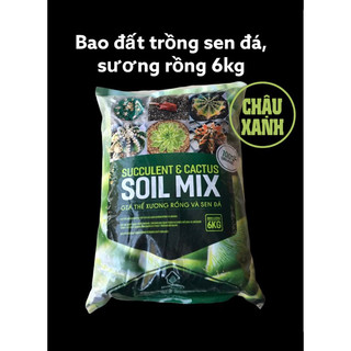 Giá thể, đất trồng, soilmix trồng sen đá bao lớn 6kg.