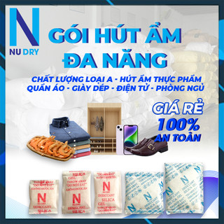  Gói Hút Ẩm 500G Silicagel - hạt hút ẩm quần áo giày dép máy ảnh NU DRY 