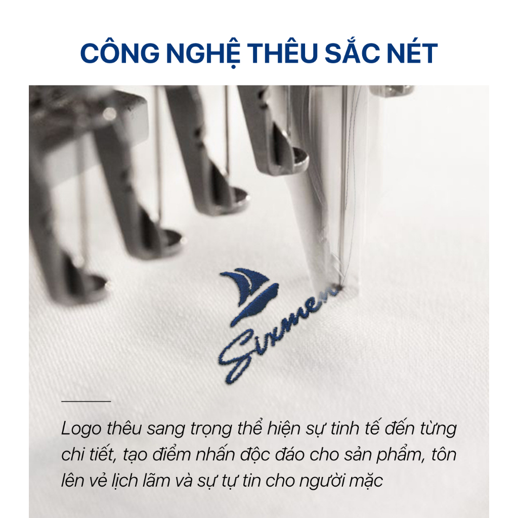 Áo Polo nam thêu cao cấp FAVOR  SIXMEN vải cá sấu cotton CVC thoáng mát, nam tính, thanh lịch