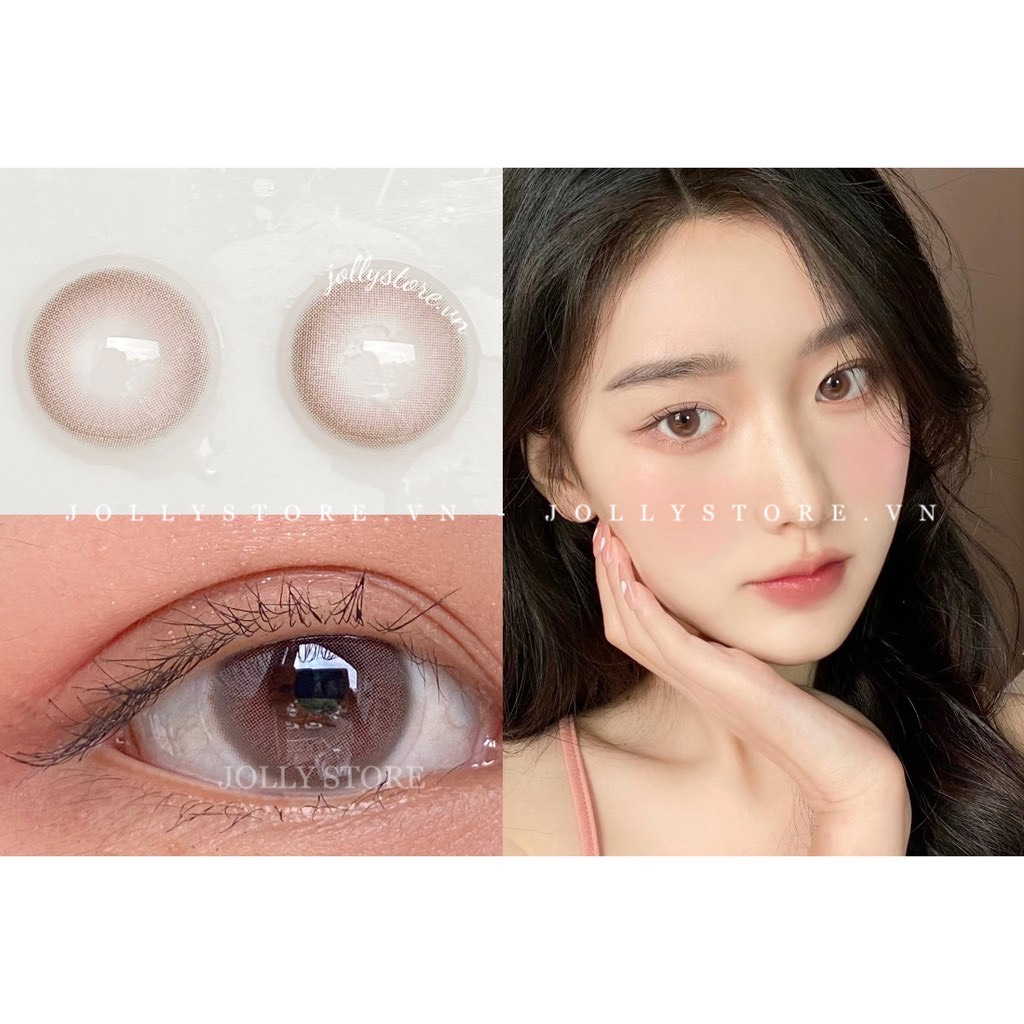 Lens LUNA EYES - Kính áp tròng 318 Pink không giãn cận từ 0-6 độ JOLLY STORE
