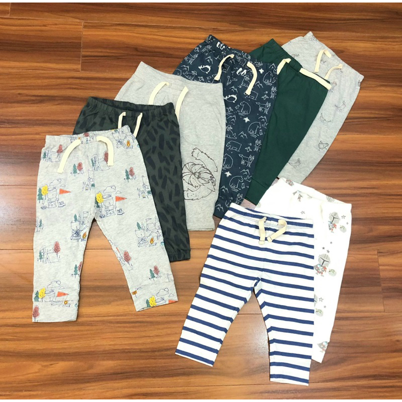 (Size 0-3m) Quần dài bo gấu G.A.P, quần legging xuất dư các hãng cho b.