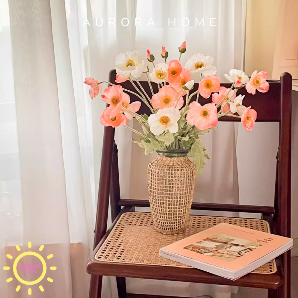 Hoa anh túc giả cao cấp - Hoa giả trang trí cao cấp | Aurora Home