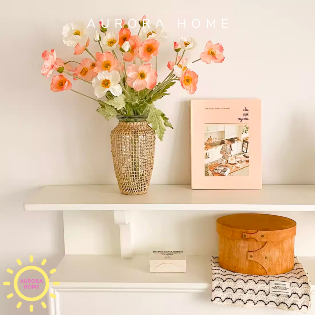 Hoa anh túc giả cao cấp - Hoa giả trang trí cao cấp | Aurora Home