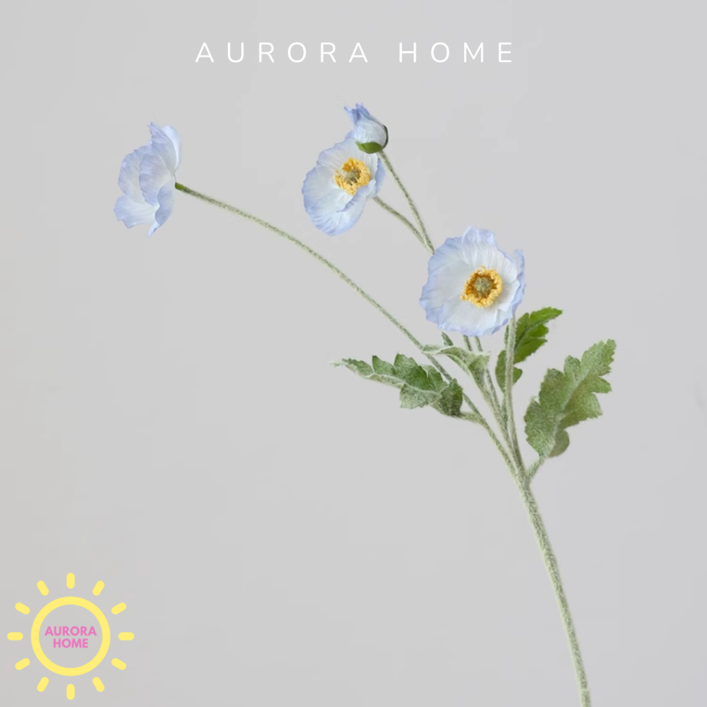 Hoa anh túc giả cao cấp - Hoa giả trang trí cao cấp | Aurora Home