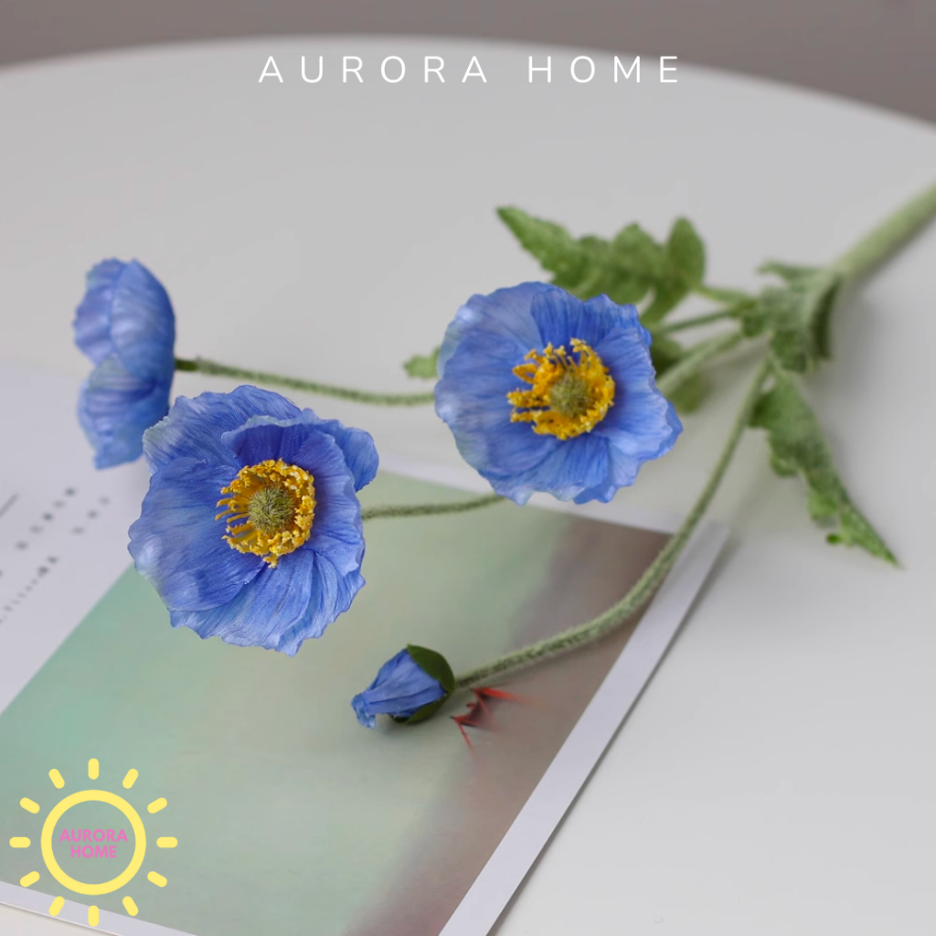 Hoa anh túc giả cao cấp - Hoa giả trang trí cao cấp | Aurora Home