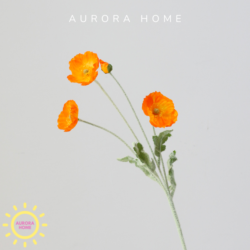 Hoa anh túc giả cao cấp - Hoa giả trang trí cao cấp | Aurora Home