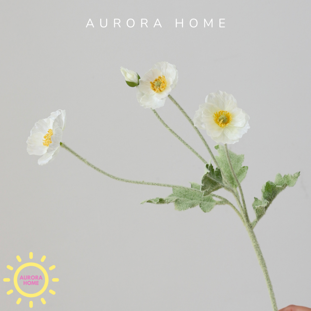 Hoa anh túc giả cao cấp - Hoa giả trang trí cao cấp | Aurora Home