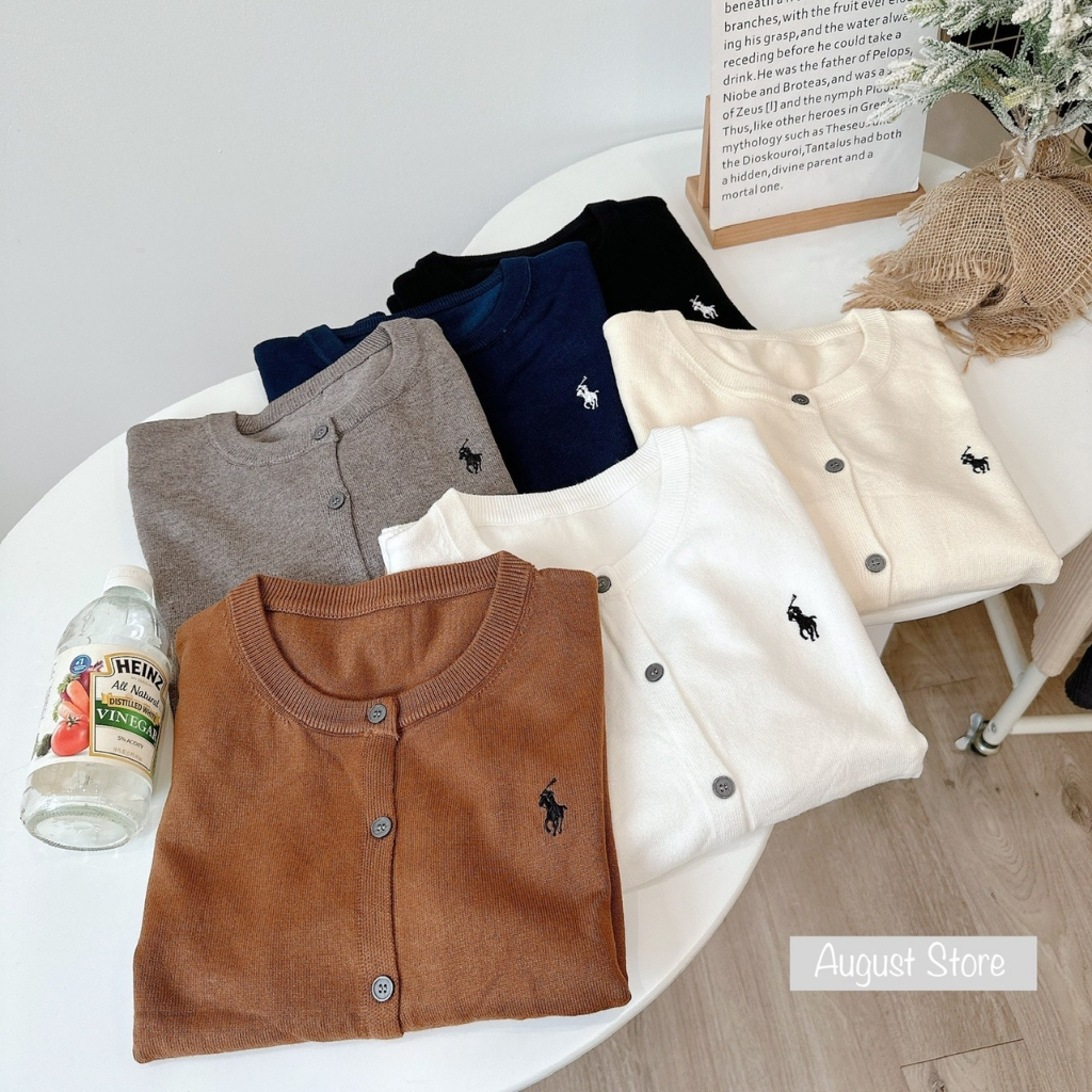 Áo Len Cardigan Nữ Dài Tay Trơn Basic Chất Mịn Đẹp Freesize