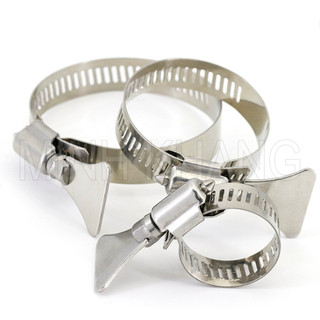 Cổ dê inox 304 tay vặn inox/dây thít inox/vòng inox 304 có tay vặn.