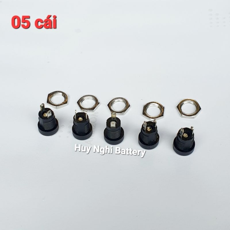 Jack sạc DC, Jack Cái: 5,5*2.5mm, Lỗ Khoan 10mm