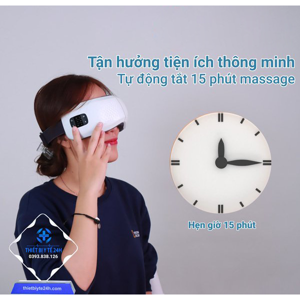 Máy Massage Mắt Thông Minh Smart Eye Massage HY-01, Máy Massage Mắt Hồng Ngoại, Máy Mát Xa Giảm Thâm Cuồng Mắt