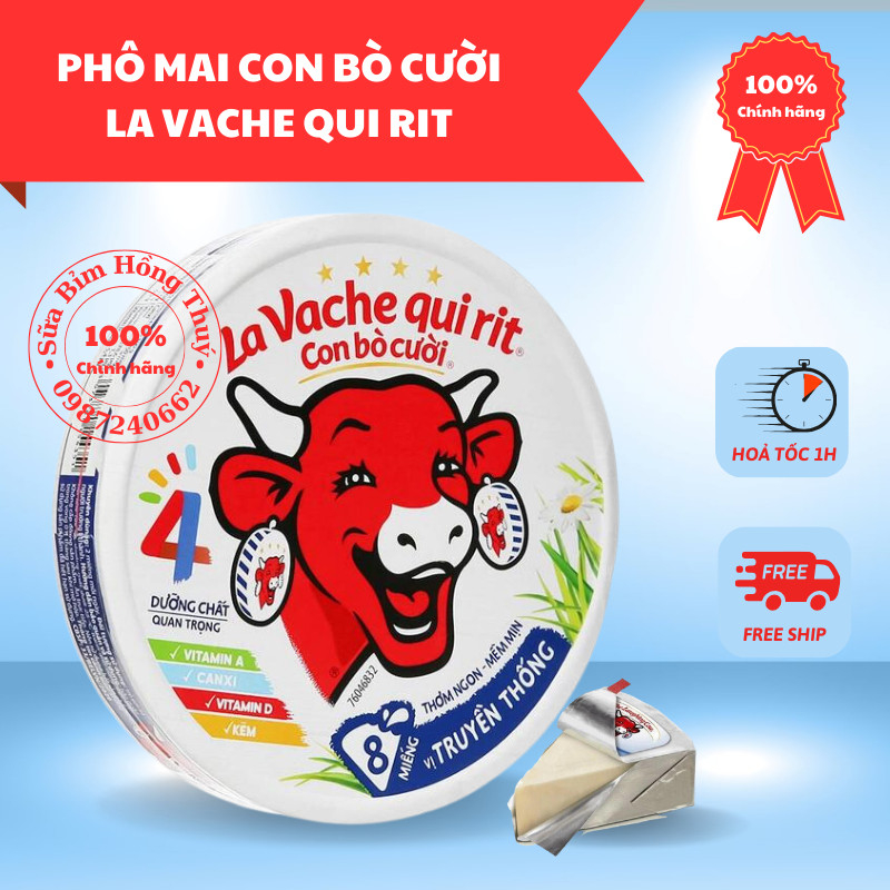 Phô mai Con Bò Cười 8 Miếng 112G – Vị truyền thống