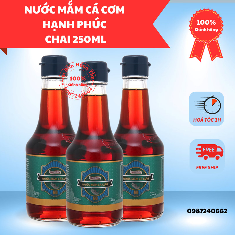 Nước Mắm Hạnh Phúc 60 Độ Đạm (250ml/chai)