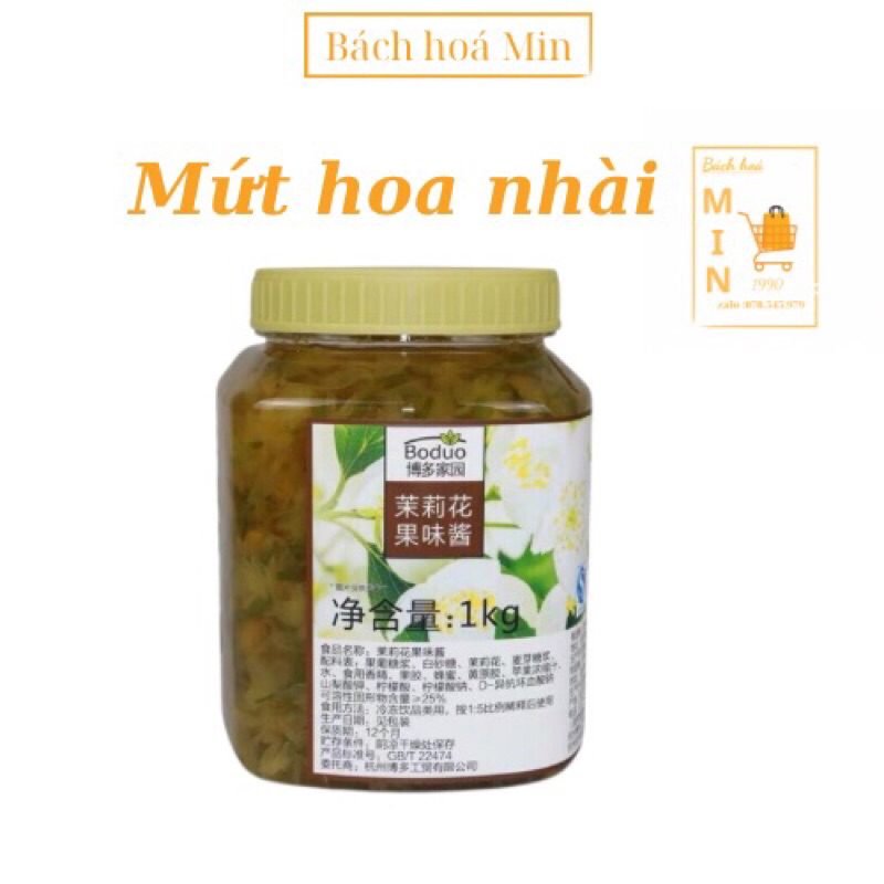 Mứt hoa nhài Boduo hộp 1kg