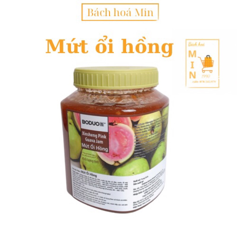 Mứt Ôỉ Hồng Boduo hộp 1kg