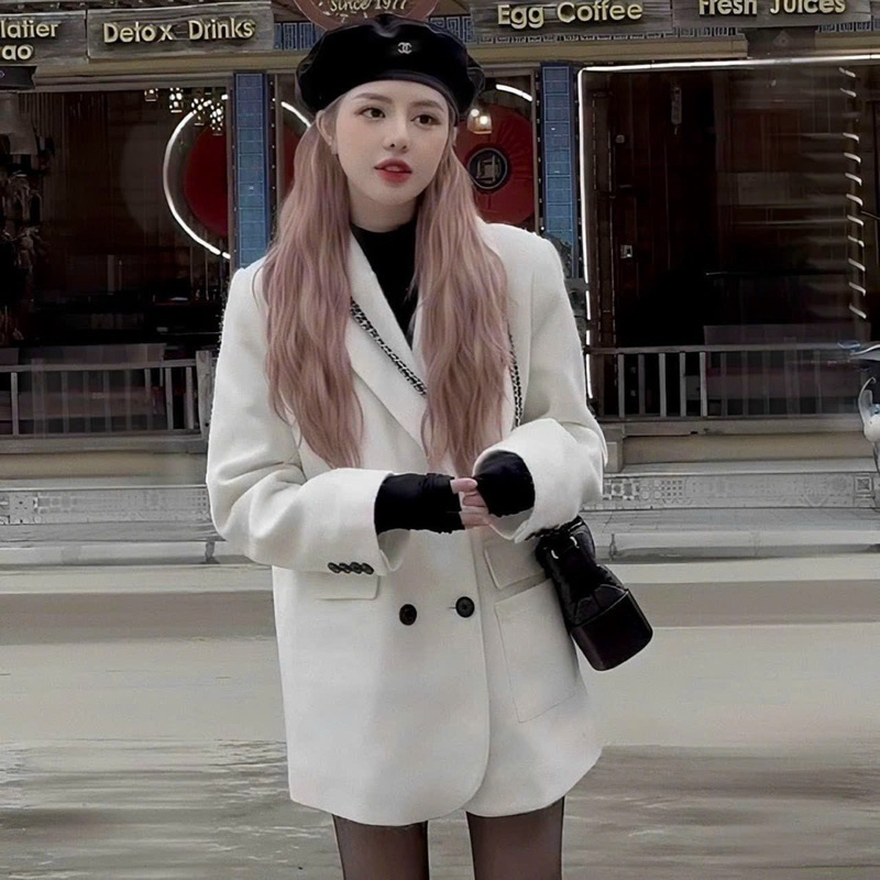 Áo blazer hàng QC cao cấp 4 khuy bảng màu siêu xinhh hot trend