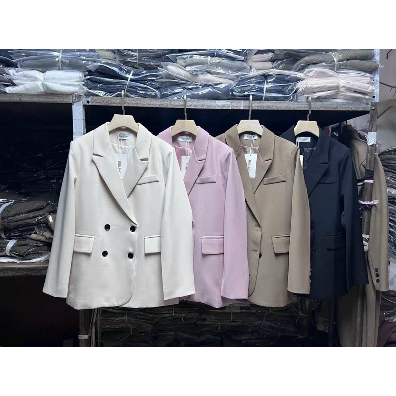 Áo blazer hàng QC cao cấp 4 khuy bảng màu siêu xinhh hot trend