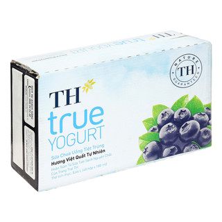 Thùng 48 hộp sữa chua uống hương việt quất TH True Yogurt 180ml