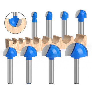 Mũi phay alu ,mũi soi gỗ quả đào tròn phay rãnh cốt 6.35mm