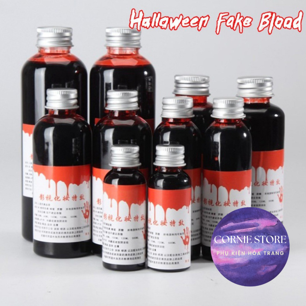 Phẩm màu đỏ hóa trang - vật phẩm hóa trang màu đỏ cosplay,phẩm giả huyết - an toàn - lành tính - dễ sử dụng Cornie.store