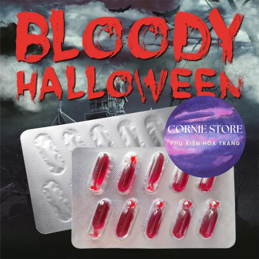 Phẩm màu đỏ hóa trang - vật phẩm hóa trang màu đỏ cosplay,phẩm giả huyết - an toàn - lành tính - dễ sử dụng Cornie.store