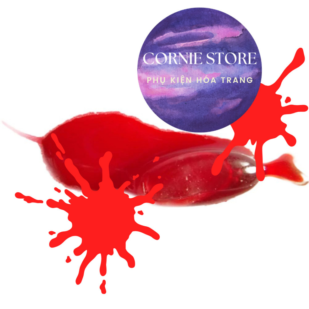 Phẩm màu đỏ hóa trang - vật phẩm hóa trang màu đỏ cosplay,phẩm giả huyết - an toàn - lành tính - dễ sử dụng Cornie.store