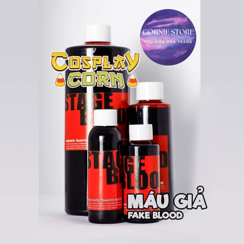 Phẩm màu đỏ hóa trang - vật phẩm hóa trang màu đỏ cosplay,phẩm giả huyết - an toàn - lành tính - dễ sử dụng Cornie.store