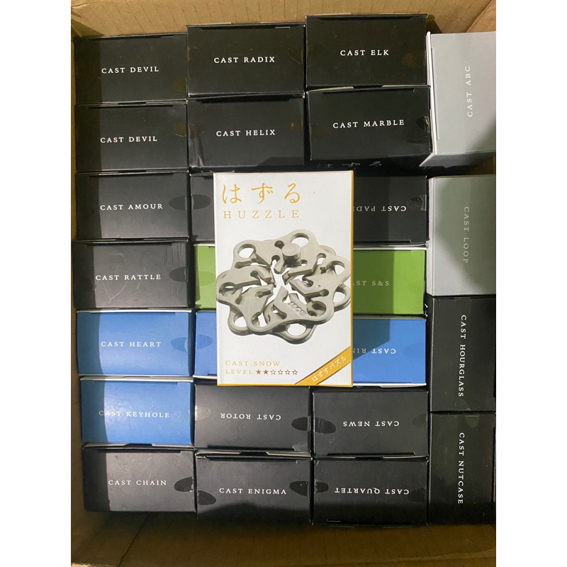 Đồ chơi rèn luyện IQ trí não Huzzle Hanayama Nhật Bản level 1~6