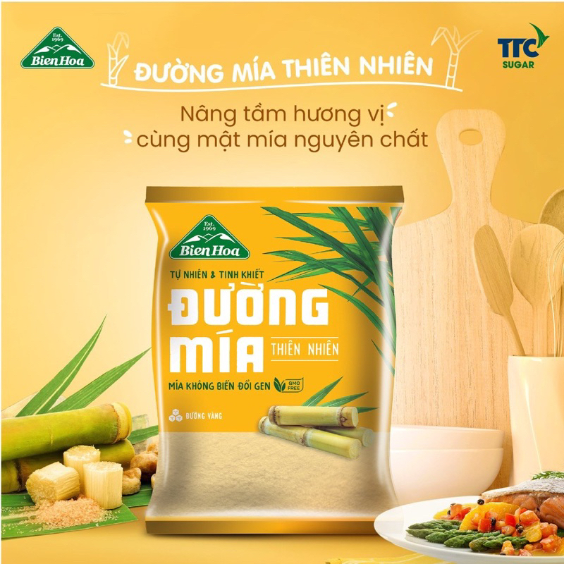 Đường Biên Hoà 1kg - Đường kg lẻ thơm ngon
