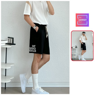 Quần short nam in chữ sau ICRAZY, quần đùi cạp cao lưng thun co giãn chất umi hàn 8008