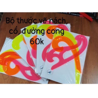 Bộ thước vẽ nách, cổ, đường cong dành cho thợ may