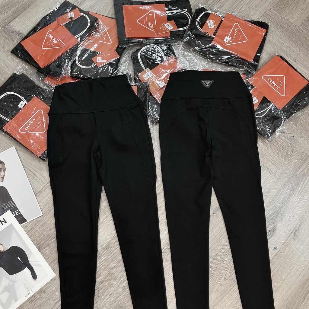 Quần legging cạp cao nâng mông dáng dài siêu cấp chất vải cotton co giãn VA071